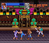 une photo d'Ã©cran de Return of Double Dragon sur Nintendo Super Nes